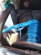 img 1 attached to Blue 1/4"*50Ft ATV Winch Line,Synthetic Rope For 4WD Parts,Off Road Rope,Synthetic Winch Cable (Blue) review by David Flores