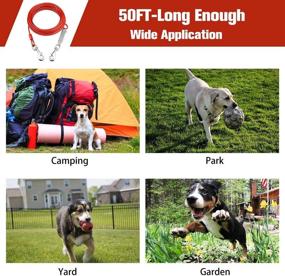 img 1 attached to Absorbing Spring Swivel Camping Traning Dogs