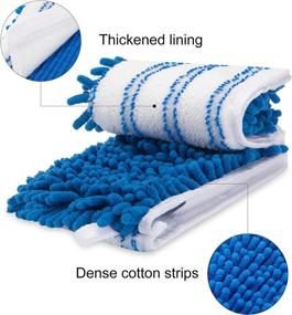 img 2 attached to 🧹 Premium 3-Pack Mop Refills Compatible with O-ceda Dual-Action Microfiber Mop – Replacement Mop Heads for Dry/Wet Use, Machine Washable, Double-Sided Cleaning for All Surfaces – Chenille Flip Mop Replacements