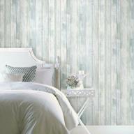 roommates rmk12008wp blue weathered planks peel and stick wallpaper logo
