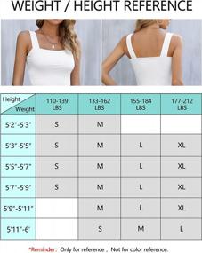 img 2 attached to Missufe Women'S Sleeveless Strappy Square Neck Basic Casual Crop Tank Tops