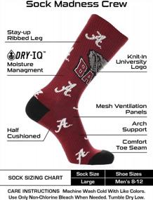 img 1 attached to Get Ready For Gameday With Alabama Crimson Tide Crew Length Socks Mayhem!