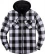 hooded flannel sherpa fleece jacket with zip-up front and warm fuzzy hoodie for men, by thcreasa logo