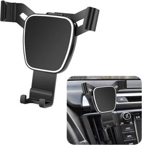 img 4 attached to 📱 LUNQIN Car Phone Holder for Toyota RAV4 2016-2018 – Auto Accessories Navigation Bracket for Enhanced Interior Décor – Mobile Cell Phone Mount