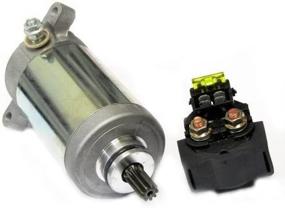 img 1 attached to 🔌 Caltric Starter & Relay Solenoid for Kawasaki Bayou 220 KLF220 1988-2002: Compatible and Reliable