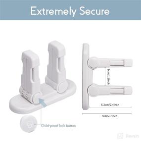 img 1 attached to 🔒 3-Pack Childproof Door Lever Lock - Enhanced Safety Design for Child Proofing Doors & Handles with Strong 3M Adhesive - Easy to Use and Highly Effective Babyproof Door Handle Lock - Ideal for Doors, Cabinets, and Windows