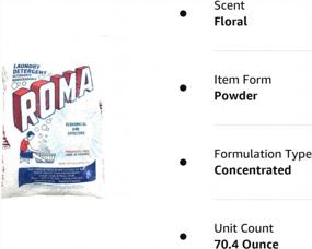 img 1 attached to 🧺 Roma Laundry Detergent - Powerful 4.4 lbs. Formula for Effective Cleaning