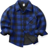 ochenta sleeve sherpa jacket flannel boys' clothing : tops, tees & shirts logo