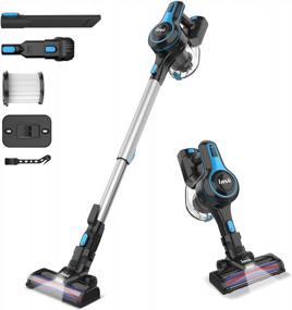 img 4 attached to 2200 M-A-H INSE Cordless Vacuum Cleaner - 6 In 1 Rechargeable Stick Vacuum, 45 Mins Runtime For Home Hard Floor Carpet Pet Hair - N5S Navy