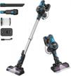 2200 m-a-h inse cordless vacuum cleaner - 6 in 1 rechargeable stick vacuum, 45 mins runtime for home hard floor carpet pet hair - n5s navy logo