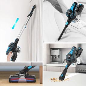 img 1 attached to 2200 M-A-H INSE Cordless Vacuum Cleaner - 6 In 1 Rechargeable Stick Vacuum, 45 Mins Runtime For Home Hard Floor Carpet Pet Hair - N5S Navy