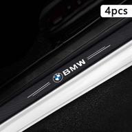 moesun 4pcs car door sill protector for bmw door step scuff plate logo