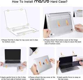 img 2 attached to MOSISO Clear Hard Shell Case And Screen Protector For MacBook Pro 13 Inch (2022-2016) Models A2338 M1, A2251, A2289, A2159, A1989, A1708, A1706 With/Without Touch Bar