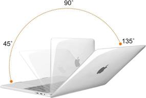 img 1 attached to Прозрачный жесткий чехол MOSISO и защитная пленка для экрана для MacBook Pro 13 дюймов (2022-2016), модели A2338 M1, A2251, A2289, A2159, A1989, A1708, A1706 с сенсорной панелью или без нее