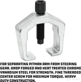 img 2 attached to ✨ "Efficient Pitman Arm Puller: Powerbuilt 648693 in Sleek Silver