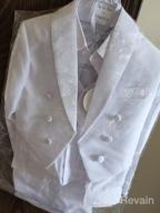 img 1 attached to 👔 Dressy Daisy Classic Tuxedo Wedding Boys' Attire for Suits & Sport Coats review by Antonio Gonzalez