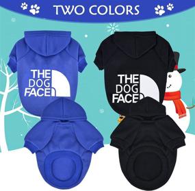 img 3 attached to 🐶 Pack of 2 Dog Sweatshirt Hoodies for Small Dogs - Pet Sweaters for Chihuahuas, Girls, Boys - Doggie Clothes Outfit Apparel, Cat Clothing Coats