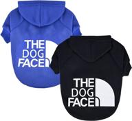 🐶 pack of 2 dog sweatshirt hoodies for small dogs - pet sweaters for chihuahuas, girls, boys - doggie clothes outfit apparel, cat clothing coats логотип