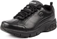 women's therafit kathy slip-resistant leather athletic shoes: comfort & safety combined! logo