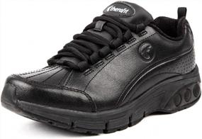 img 4 attached to Women'S Therafit Kathy Slip-Resistant Leather Athletic Shoes: Comfort & Safety Combined!