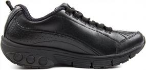 img 2 attached to Women'S Therafit Kathy Slip-Resistant Leather Athletic Shoes: Comfort & Safety Combined!