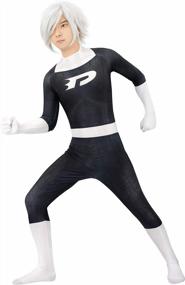 img 4 attached to Men'S Halloween Costume: 3D Printed Black Bodysuit For Cosplay By C-ZOFEK