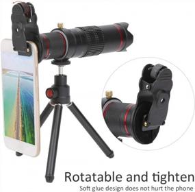 img 3 attached to Monocular Telescope With Tripod And Phone Clip, 22X Zoom Telephoto For Smartphone Games/Concerts/Travel/Bird Watching/Camping/Hiking