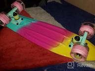 img 1 attached to Cruiser Skateboard for Girls Kids Ages 6-12, Complete 22 Inch Mini Standard Skateboard review by Bobby Diaz