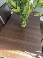 img 1 attached to VEELIKE Dark Wood Wallpaper Peel And Stick Removable Waterproof Wood Grain Contact Paper Self Adhesive Wood Look Contact Paper Vinyl Wrap For Cabinets Countertops Kitchen Furniture Table 15.7''X354'' review by Tim Ross