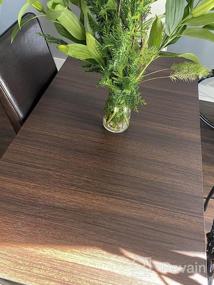 img 7 attached to VEELIKE Dark Wood Wallpaper Peel And Stick Removable Waterproof Wood Grain Contact Paper Self Adhesive Wood Look Contact Paper Vinyl Wrap For Cabinets Countertops Kitchen Furniture Table 15.7''X354''