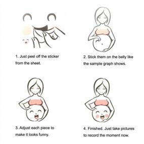 img 1 attached to Celebrate Your Pregnancy With These Fun Belly Stickers - 9 Cute Facial Expressions To Share Your Joy With Friends And Family