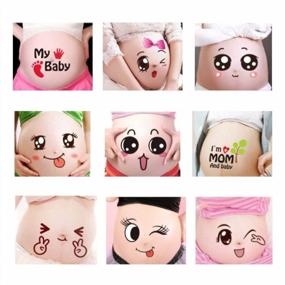 img 4 attached to Celebrate Your Pregnancy With These Fun Belly Stickers - 9 Cute Facial Expressions To Share Your Joy With Friends And Family