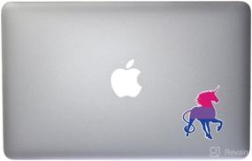 img 1 attached to Dark Spark Decals - LGBT Bisexual Unicorn 4 Inch Vinyl Decal for Indoor & Outdoor Use - Cars, Laptops, Décor, Windows & More