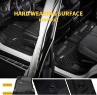 🚗 3w tpe all-weather custom fit floor mats for honda cr-v 2017-2022 - full set car mats black логотип