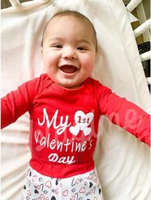 img 2 attached to Celebrate Your Baby'S First Valentine'S Day With Adorable Bodysuit Set!