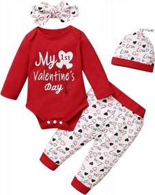 img 4 attached to Celebrate Your Baby'S First Valentine'S Day With Adorable Bodysuit Set!