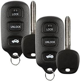 img 4 attached to 🔑 Save Big on Discount Keyless Replacement Trunk Key Fob Car Remote & Ignition Key Set: GQ43VT14T, ID 4D 67 (2 Pack)