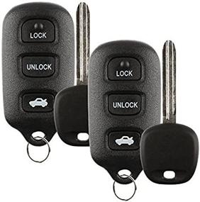 img 3 attached to 🔑 Save Big on Discount Keyless Replacement Trunk Key Fob Car Remote & Ignition Key Set: GQ43VT14T, ID 4D 67 (2 Pack)