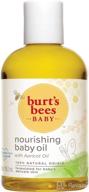 👶 burt's bees baby nourishing baby oil: natural origin baby skin care (4 fl oz bottle) logo