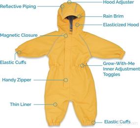img 2 attached to 🌧️ JAN &amp; JUL Puddle-Dry Waterproof Rain Suit for Toddlers and Kids with Adjustable Features