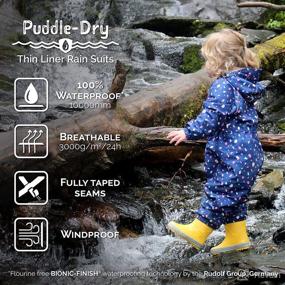 img 1 attached to 🌧️ JAN &amp; JUL Puddle-Dry Waterproof Rain Suit for Toddlers and Kids with Adjustable Features