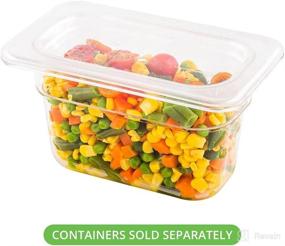 img 1 attached to 🍽️ Met Lux Lid: 1/9 Size Food Pan Lid - Freezer-Safe Commercial Lid for Food Storage Containers (Container Sold Separately) - Ideal for Kitchens, Restaurants, or Cafeterias - Restaurantware