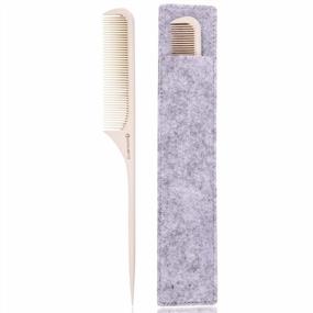 img 4 attached to White Butterfly Tail Comb By HYOUJIN - Heat Resistant Teasing Comb For Easy Parting And Sectioning