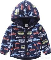 thick warm toddler fleece jacket with hood - baby coat for 👶 fall, winter, spring - boys, girls, kids - ages 1 to 6 years logo