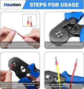 img 2 attached to Professional Ferrule Crimping Tool Kit - Hautton AWG23-7(0.25-10Mm²) Ratchet Plier Set With 1200 Pcs Wire Terminal Connectors For Wiring Projects.