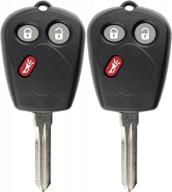 улучшите удобство и безопасность с помощью keylessoption keyless entry remote car key fob для saab 9-7x (2-pack) логотип