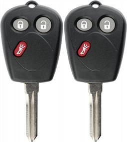 img 3 attached to Улучшите удобство и безопасность с помощью KeylessOption Keyless Entry Remote Car Key Fob для Saab 9-7X (2-Pack)