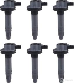 img 4 attached to 🔥 JDMON Ignition Coils Compatible with Ford Lincoln Edge, Flex, F150, Explorer, Fusion, Mustang, Taurus, Taurus X, MKS, MKX, MKZ - 3.5L, 3.7L V6 2007-2017 - Replaces 7T4E-12A375-EE, 7T4Z12029E - Set of 6