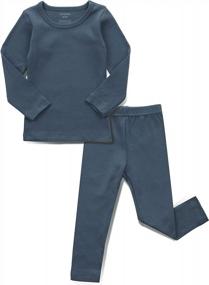 img 4 attached to Cozy And Comfortable: AVAUMA Basic Cotton Pajama Set For Baby Boys And Girls