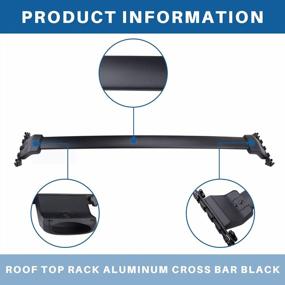 img 3 attached to Car Roof Rack Cross Bars For 2009-2015 Honda Pilot With Side Rails, Cargo Rooftop Luggage Kayak Bicycles Canoe Carrier